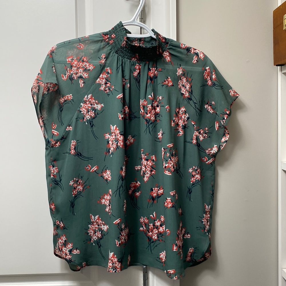 Madewell floral blouse- great condition-XS